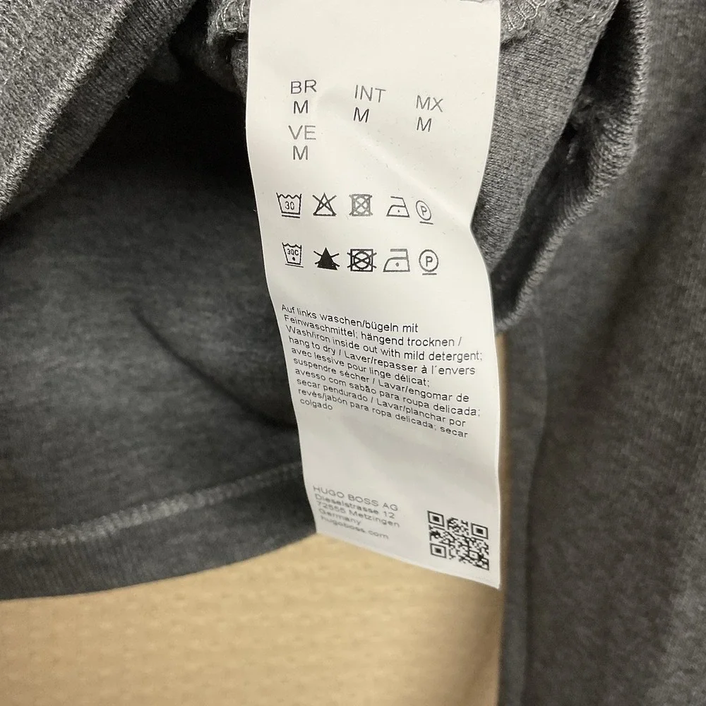 Hugo Boss Sydney Quarter Zip Black Cotton Pullover Men's size medium - Picture 5 of 11